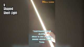 वी के आकार का शेल्फ लाइट