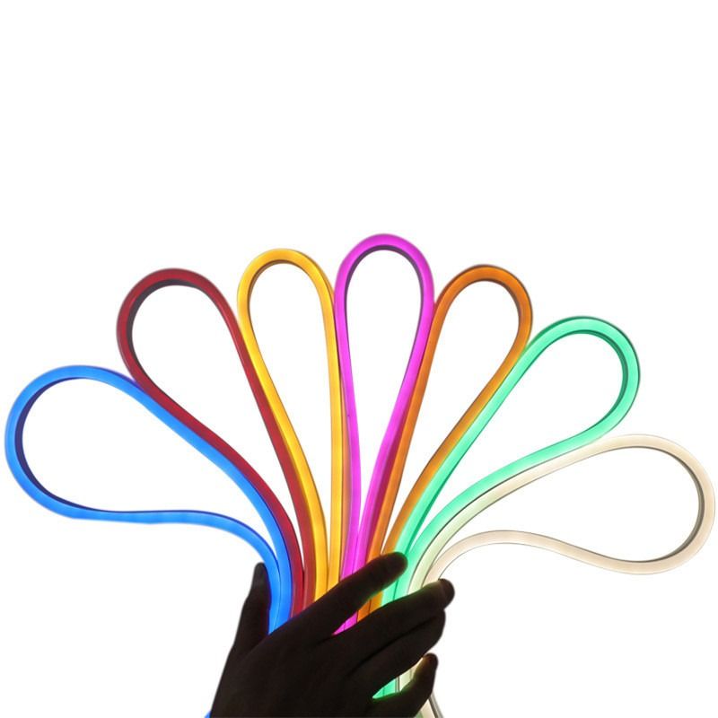 5M 12V IP68 RGB नियॉन फ्लेक्सिबल स्ट्रिप लाइट आउटडोर SMD क्रिसमस लैंडस्केप कस्टम