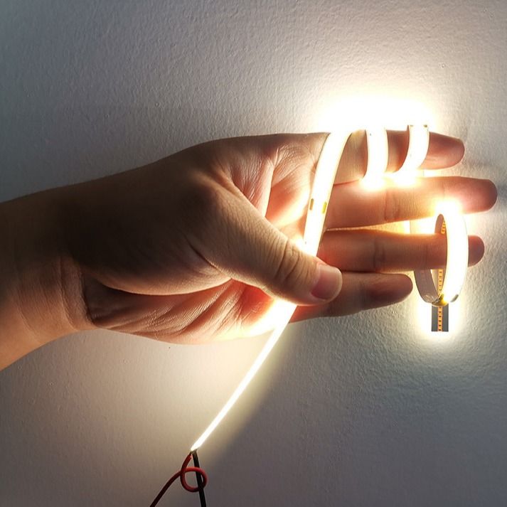 480leds/M LED स्ट्रिप COB 12V हाई डेंसिटी 4000K 10W होम डेकोर