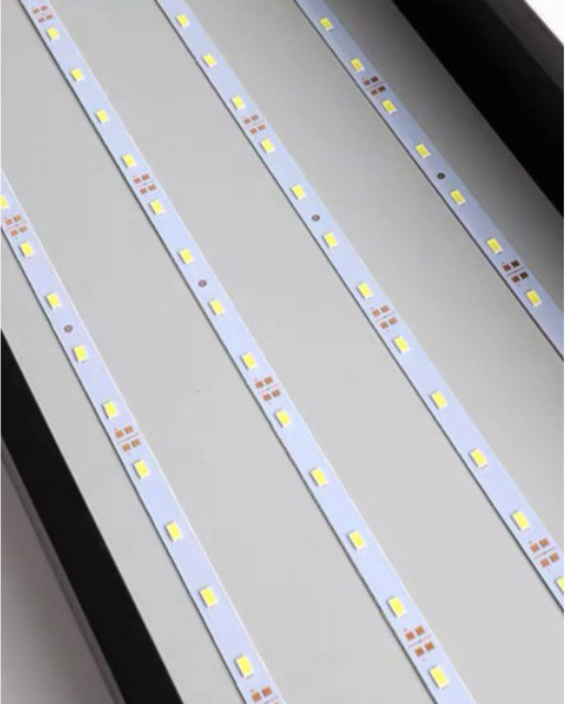 बेडरूम एलईडी लीनियर हैंगिंग लाइट लीनियर पेंडेंट लाइटिंग ब्लैक इंडोर डेकोर 3000K 5000K 35W