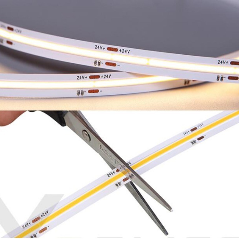 सजावट के लिए DC 24V LED COB लाइट 14.4W कटटेबल फ्लेक्सिबल