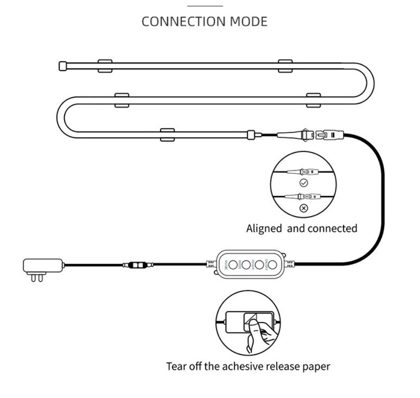 16.4 फीट आरजीबी सिलिकॉन नियॉन स्ट्रिप लाइट रिमोट कंट्रोल स्मार्ट कलर चेंजिंग