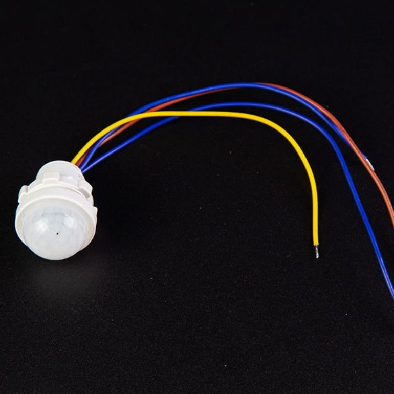 होम कैबिनेट किचन के लिए 12V / 24V LED सेंसर एक्सेसरीज PIR LED सेंसर राउंड मिल्की